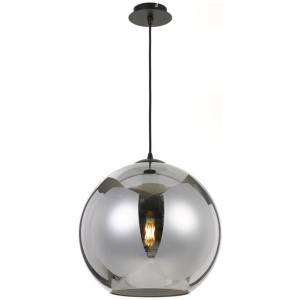 Bondi Modern Pendant Hanging Lamp Light Glass Metal Black Smoke