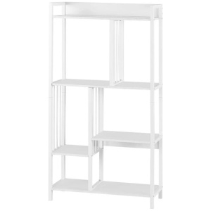 Bookshelf Display Shelves 5 Tiers 120cm White