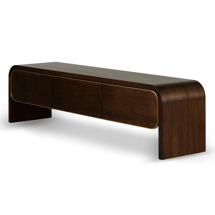 Boran 2m TV Entertainment Unit - Walnut by Interior Secrets - AfterPay Available