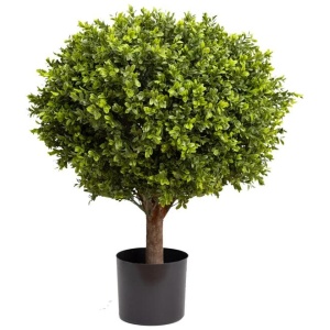 Boxwood Ball 70cm Artificial Faux Plant Tree Decorative In Pot Green