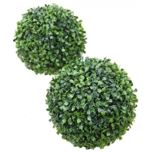 Boxwood Ball Artificial Fake Plant Decorative 25cm - Green