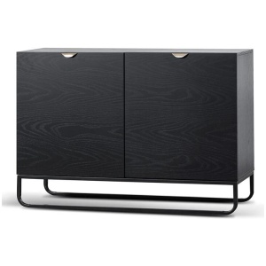Boyle 1.2m Wooden Sideboard - Black by Interior Secrets - AfterPay Available