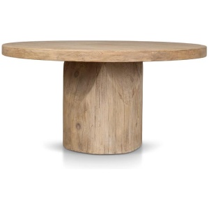 Braya 1.5m Round Dining Table - Natural by Interior Secrets - AfterPay Available