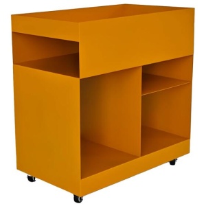 Breska 60cm Side Table - Sandy Mustard by Interior Secrets - AfterPay Available