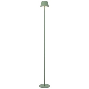 Briana Modern Standing Floor Lamp Light Metal Green Sand