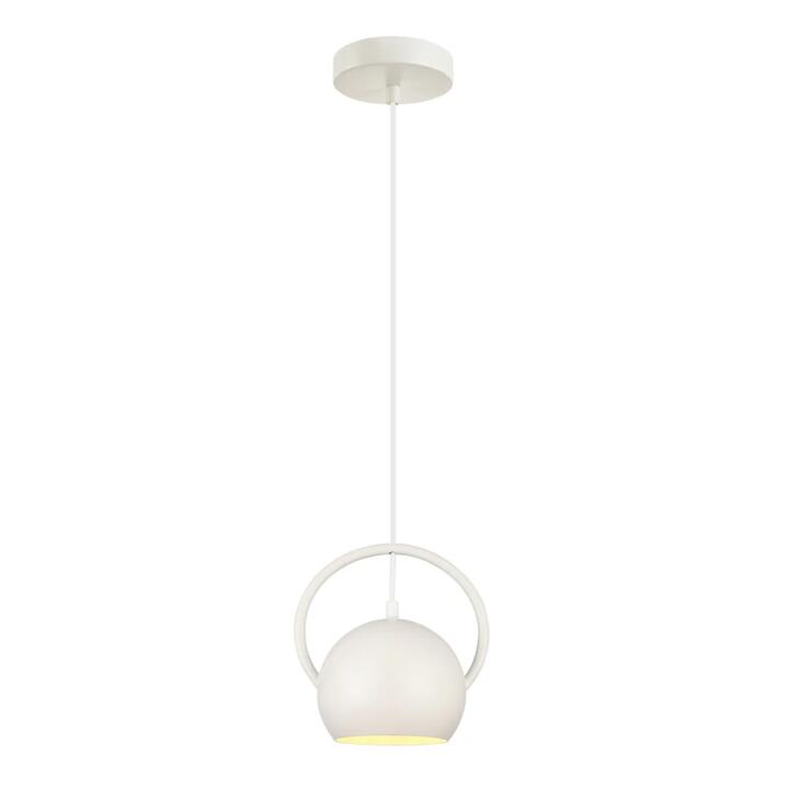 Brie Classic Pendant Lamp Light Interior ES Matte White Dome