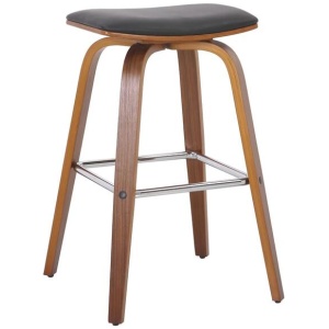 Brielle PU Leather Kitchen Counter Bar Stool - Black