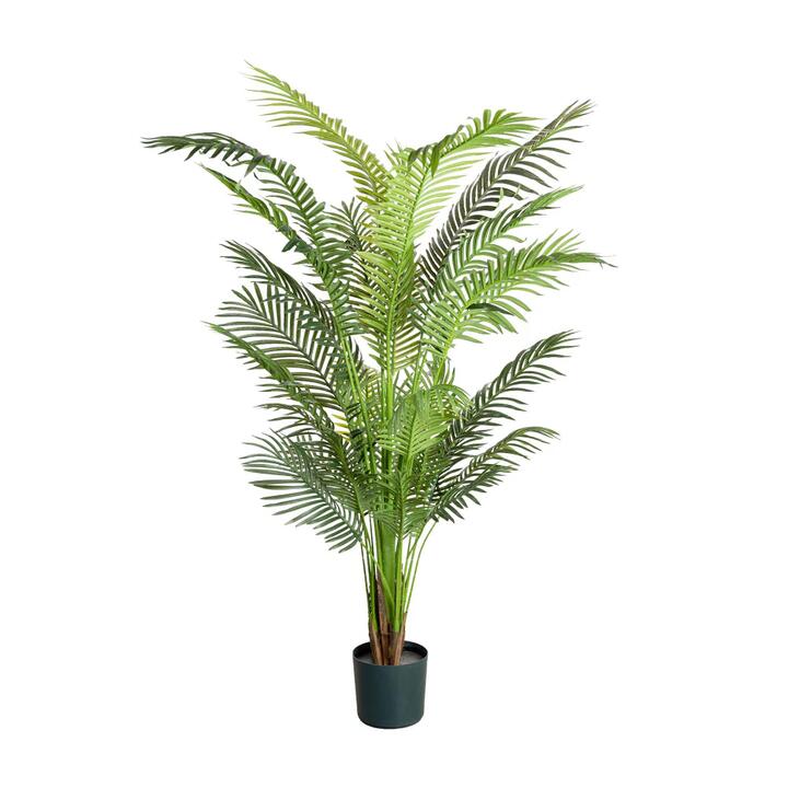 Bright Green Areca Palm Tree Artificial Fake Plant Decorative 183cm In Pot - Green