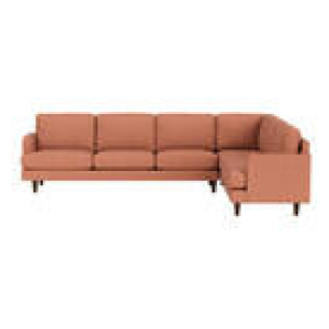 Brighton 6 Seater Modular Corner Sofa Linden Rose