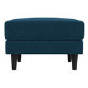 Brighton Square Ottoman Blue