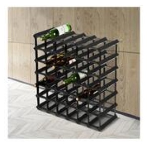Brio 42 Bottle Wine Rack Black