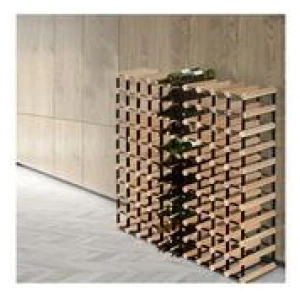 Brio Wine Rack 110 Bottle Pine Brown Large