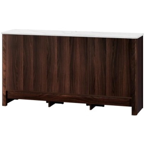 Buffet Sideboard Cabinet Marble Style Tabletop