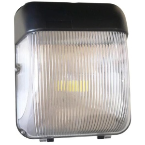 Bulkhead Wall Light Lamp 20W Rectangular Black 5000K IP65 Eyelid Com 1900LM