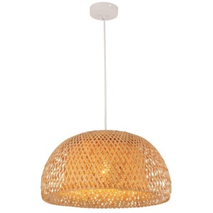 CANASTA Pendant Lamp Light Interior ES 40W Large Bamboo Finish OD450mm x L260mm