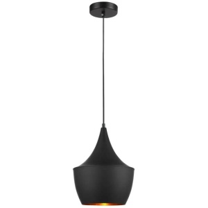 CAVIAR Pendant Lamp Light Interior ES Black Angled Bell OD250mm