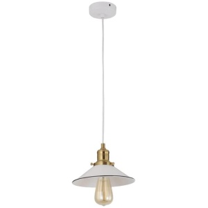 CEREMA Pendant Lamp Light Interior ES 40W White Small Coolie OD220mm x L140mm