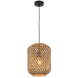 CESTA Pendant Lamp Light Interior ES 40W Cylinder Bamboo Cage OD250mm X L360m