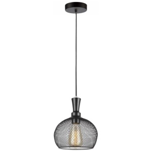 CHEVEUX Pendant Lamp Light Interior ES Black Mesh Small Wine Glass OD190mm