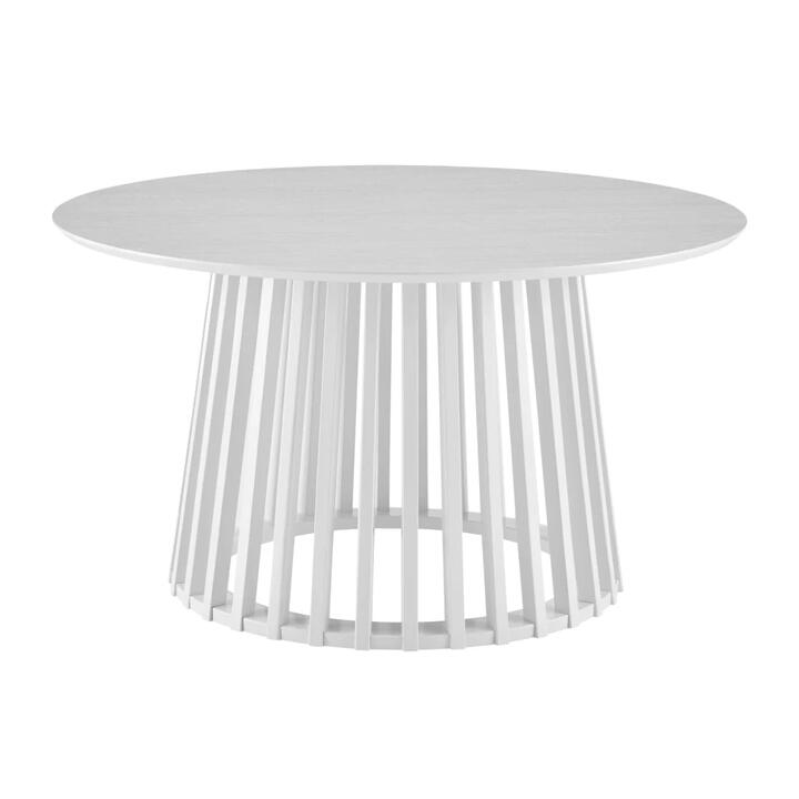 Calandra Classic Round Tea Coffee Table 90cm White