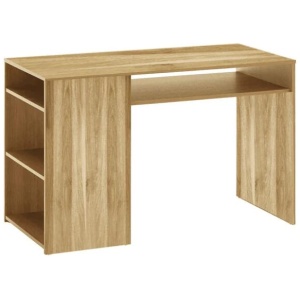 Caley Wooden Study Writing Computer Working Office Desk Table - Natural