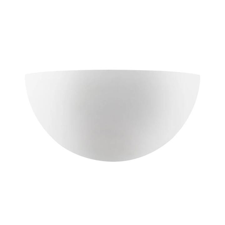 Camero Contemporary Wall Lamp Light Gypsum White Matte