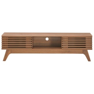 Camille Wooden Lowline Entertainment Unit TV Stand 150cm - Oak