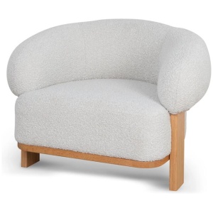Careen Armchair - Off White Boucle by Interior Secrets - AfterPay Available