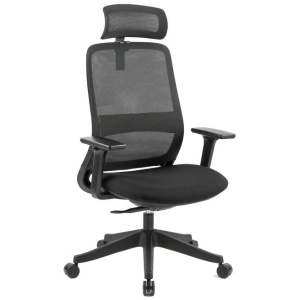 Carlie High Back Molded Foam Seat Ergonomic Office Chair In Black
