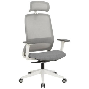 Carlie High Back Molded Foam Seat Ergonomic Office Chair In Grey