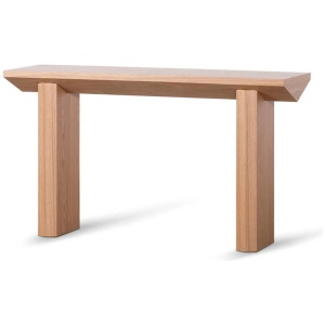 Carly 1.4m Oak Console Table - Natural by Interior Secrets - AfterPay Available