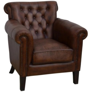 Carson Leather ArmChair Relaxing Accent Chair