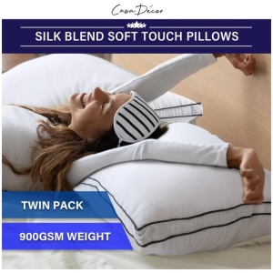 Casa Decor Silk Blend Pillow - Twin Pack
