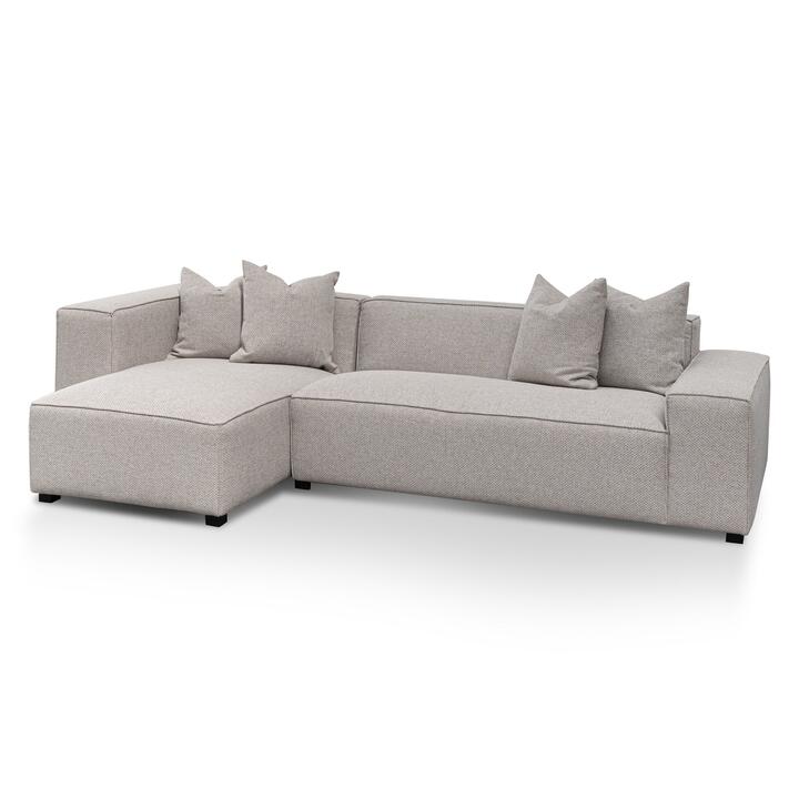 Casey 3 Seater Left Chaise Sofa - Sterling Sand by Interior Secrets - AfterPay Available