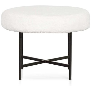Catrin 48cm Low Stool - White by Interior Secrets - AfterPay Available