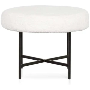 Catrin 48cm Low Stool - White by Interior Secrets - AfterPay Available