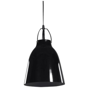 Cecilia Modern Classic Industrial Metal Cone Pendant Light Lamp - Black