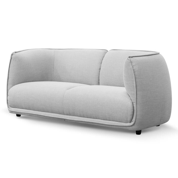 Chapman 2 Seater Fabric Sofa - Light Texture Grey by Interior Secrets - AfterPay Available