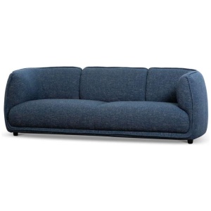 Chapman 3 Seater Fabric Sofa - Dark Blue by Interior Secrets - AfterPay Available