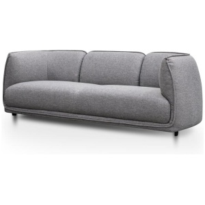 Chapman 3 Seater Fabric Sofa- Graphite Grey by Interior Secrets - AfterPay Available