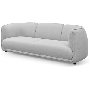 Chapman 3 Seater Fabric Sofa- Light Texture Grey by Interior Secrets - AfterPay Available
