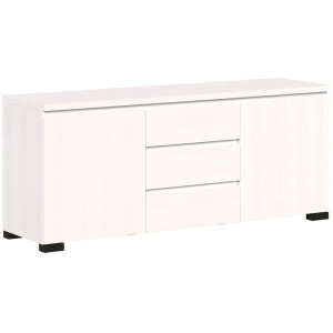 Charles Lowline Buffet Unit Sideboard Storage Cabinet W/ 2-Door 3-Drawer White