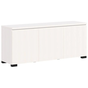 Charles Modern Wooden 3-Door Sideboard Buffet Unit Storage Cabinet White