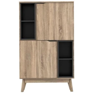 Chase Scandinavian Storage Display Cabinet - Oak