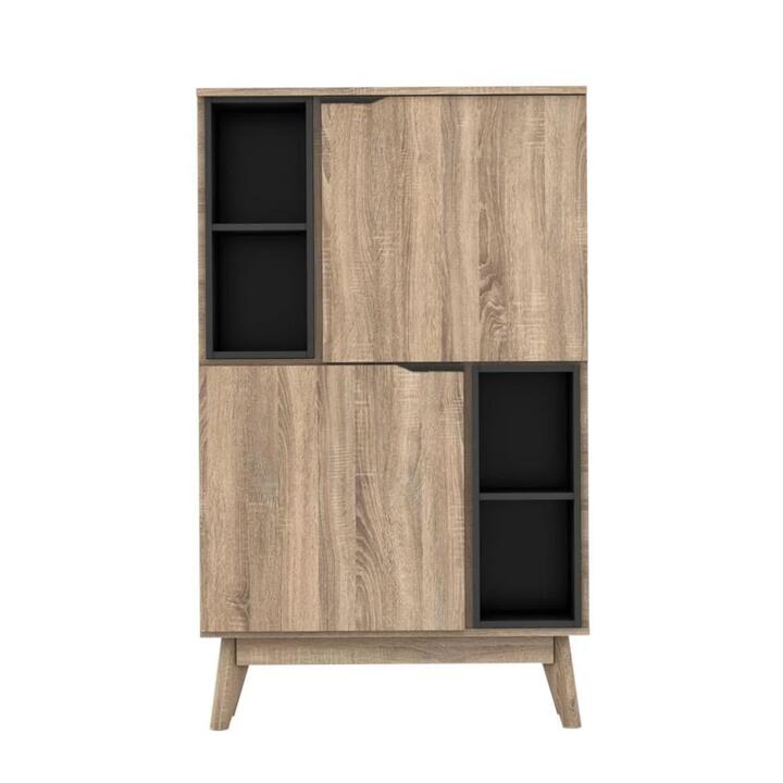 Chase Scandinavian Storage Display Cabinet - Oak
