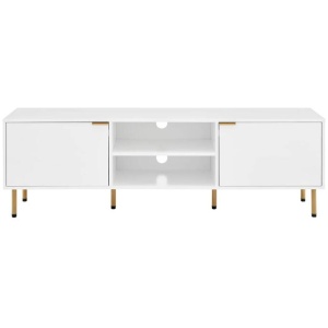 Christian Lowline Entertainment Unit TV Stand Storage Cabinet 160cm - White