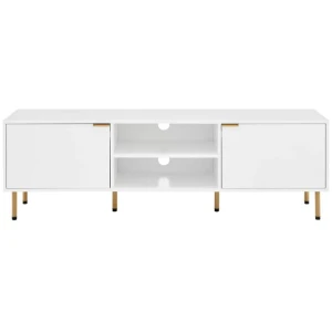 Christian Lowline Entertainment Unit TV Stand Storage Cabinet 160cm - White