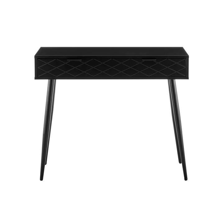 Christian Wooden Hallway Console Hall Table W/ 1-Drawer - Black