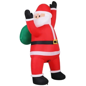 Christmas Inflatable Santa Climbing LED Illuminated Decorations 1.9M