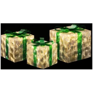 Christmas Lights 70 LED Fairy Light Gift Box 3pcs Decorations Set